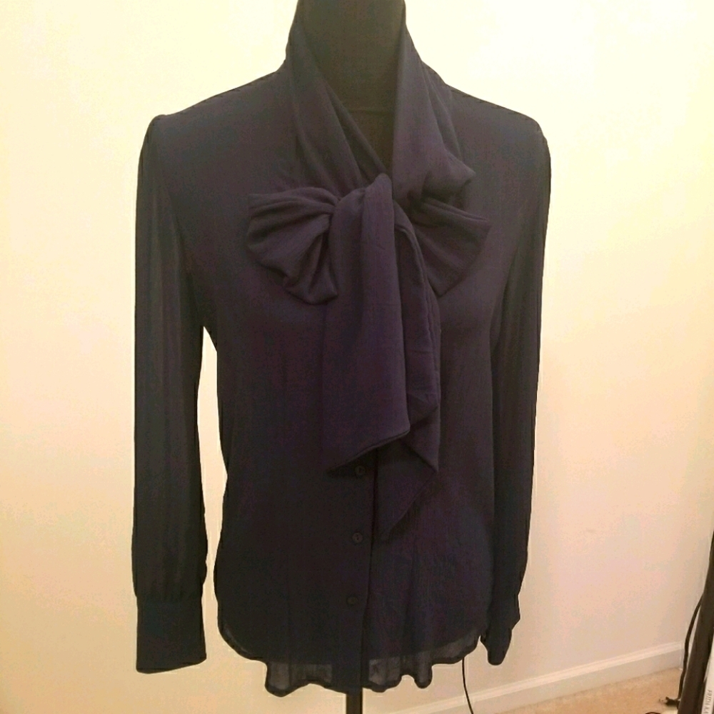 NWOT Gorgeous Dark Blue Blouse